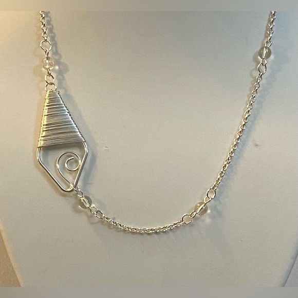 NEW Swarovski Silver plated wrap charm necklace - Picture 1 of 6